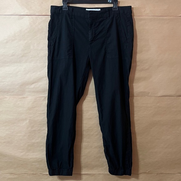 Frank & Eileen | Jameson Utility Jogger Pants Performance Linen Black Size 10 - Picture 1 of 12